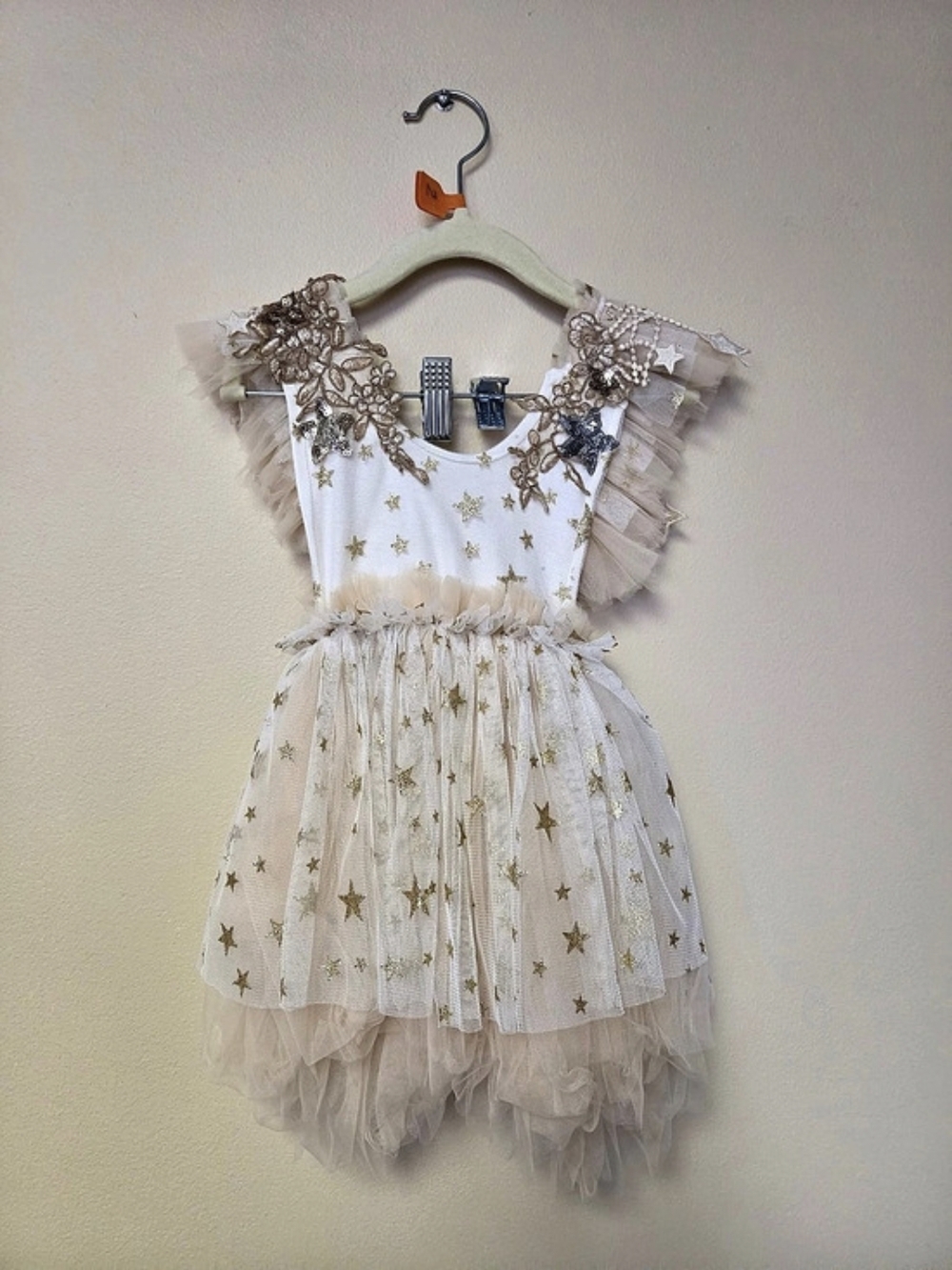 Cora And Violet Gold Star Tulle Dress Size 2